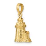 14K 3-D Brant Point Lighthouse Nantucket Harbor Massachusetts Charm - Image 5