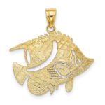 14K Polished Bannerfish Charm - Image 4