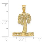 14K ST. THOMAS Under Palm Tree Charm - Image 3