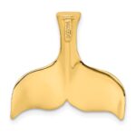 14K 3-D Polished Whale Tail Omega Slide - Image 4