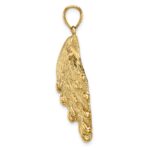 14K Large Lion's Paw Shell Charm - Image 2