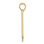 14K Textured NEW JERSEY OCEAN CITY  License Plate Charm - Image 2