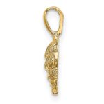 14K Mini Conch Shell Charm - Image 2