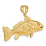 14K Large 3-D Red Fish Charm - Image 5