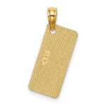 14K Texture Small NEW JERSEY OCEAN CITY License Plate Charm - Image 4