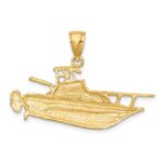 14K 2-D Fishing Boat Charm - Image 4