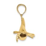 14K Large 3-D Hammerhead Shark Charm - Image 2