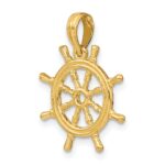 14K 3-D Ships Wheel Charm - Image 5