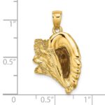 14K 3-D Conch Shell Charm - Image 3