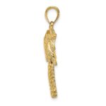 14K 2-D Double Palm Tree Charm - Image 2