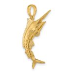 14K 3-D Polished Blue Marlin Charm - Image 5