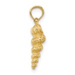 14K 3-D Mini Common Wentletrap Shell Charm - Image 2