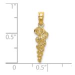 14K 3-D Mini Common Wentletrap Shell Charm - Image 4