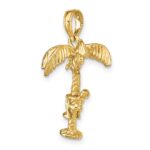 14K 3-D Palm Tree with Moveable Man Charm - Image 6
