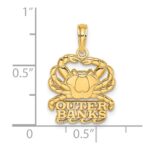 14K Polished OUTER BANKS Crab Charm - Image 3