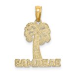 14K BAHAMAS Palm Tree Charm - Image 3