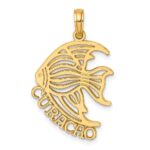 14K Polished CURACAO Under Angelfish Charm