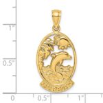14K CURACAO with Dolphin Sunset Charm - Image 3