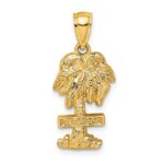 14K 2-D CURACAO On Palm Tree Charm