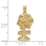 14K 2-D ST. MARTIN On Palm Tree Charm - Image 3
