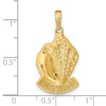 14k STONE HARBOR Conch Shell Pendant - Image 3