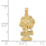 14K SAN DIEGO Palm Tree Charm - Image 3