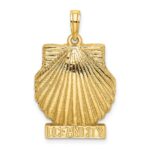 14K OCEAN CITY Scallop Shell Charm