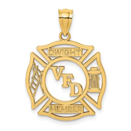 14K VFD DWIGHT MEMBER In Shield Charm