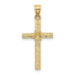 14K Cross with Flower Charm - Image 4