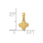 14K Mini 4-Way Religious Medal Charm - Image 3