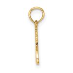 14K Polished and Textured TRY JESUS Charm - Image 2