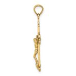 14k Fancy Crucifix Charm - Image 2