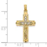 14k Fancy Crucifix Charm - Image 3