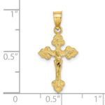 14K Crucifix with Fancy Tips Charm - Image 3