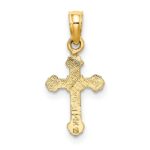 14K Mini Crucifix with Fancy Tips Charm - Image 4