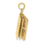 14K 3-D THE TEN COMMANDMENTS in Hebrew Book with Moveable Pages Pendant - Image 5