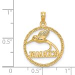 14K JAMAICA with Bird in Circle Charm - Image 3