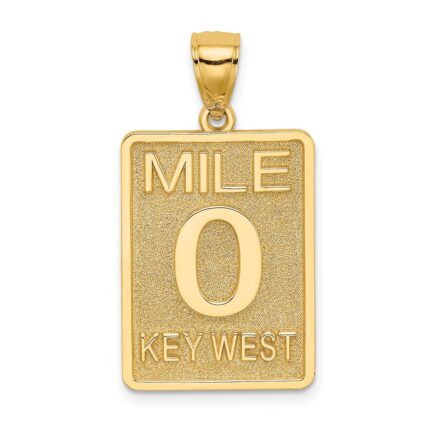 14K MILE 0 / KEY WEST Charm