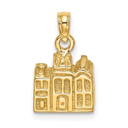 14K 3-D CHARLESTON Rainbow Row Buildings Charm