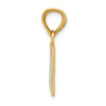 14k Solid Enameled Italy Flag Pendant - Image 2