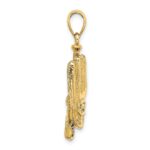 14K 3-D Baseball Glove/Bat/Ball Charm - Image 2