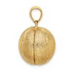 14K 3-D Textured Basketball Charm - Image 2