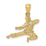 14K 3-D Karate Man Pendant