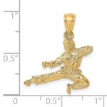 14K 3-D Karate Man Pendant - Image 3