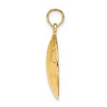 14K 2-D Polished Domed Volleyball Charm - Image 2