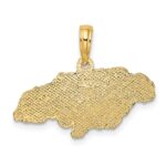 14K Textured JAMAICA Map Charm - Image 4
