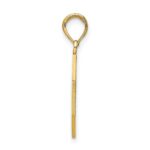 14k Polished I'LL NEVER STOP LOVING YOU Stopsign Pendant - Image 2