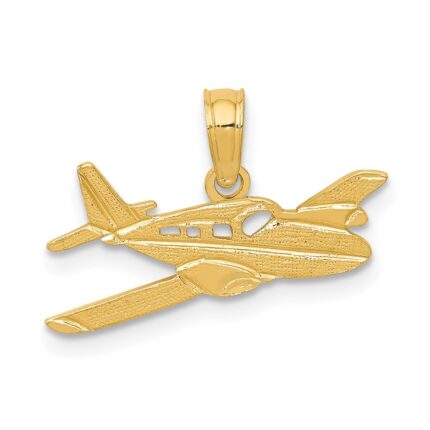 14k Cessna Airplane Pendant