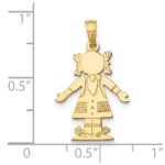 14K Girl Charm - Image 3