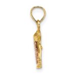 14K Two-Tone Communion Cup with Cross Charm - Image 2